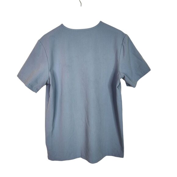 FIGS Top Mens Medium Blue Gray Leon Three-Pocket Scrub Top Medical Doctor Nurse - Picture 2 of 6